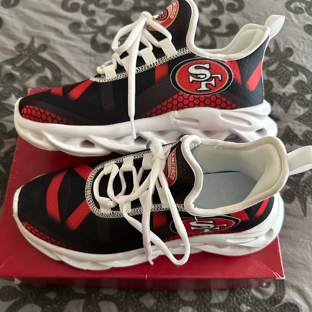 49ers custom made shoes size 7